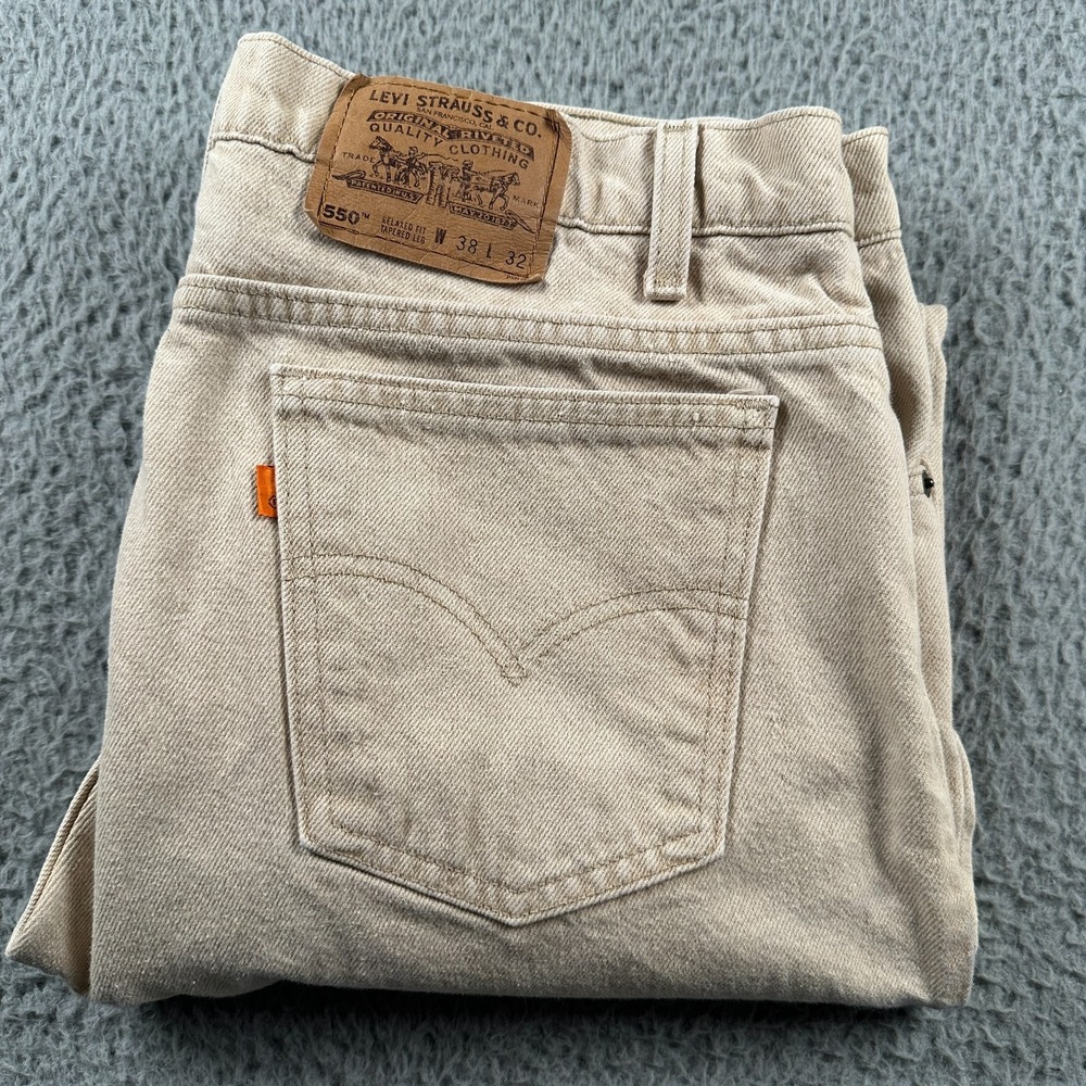 Vtg '95 Levis 550 Jeans‎ Mens 38x32(37x32 Fits) Orange Tab Relaxed Fit Tapered